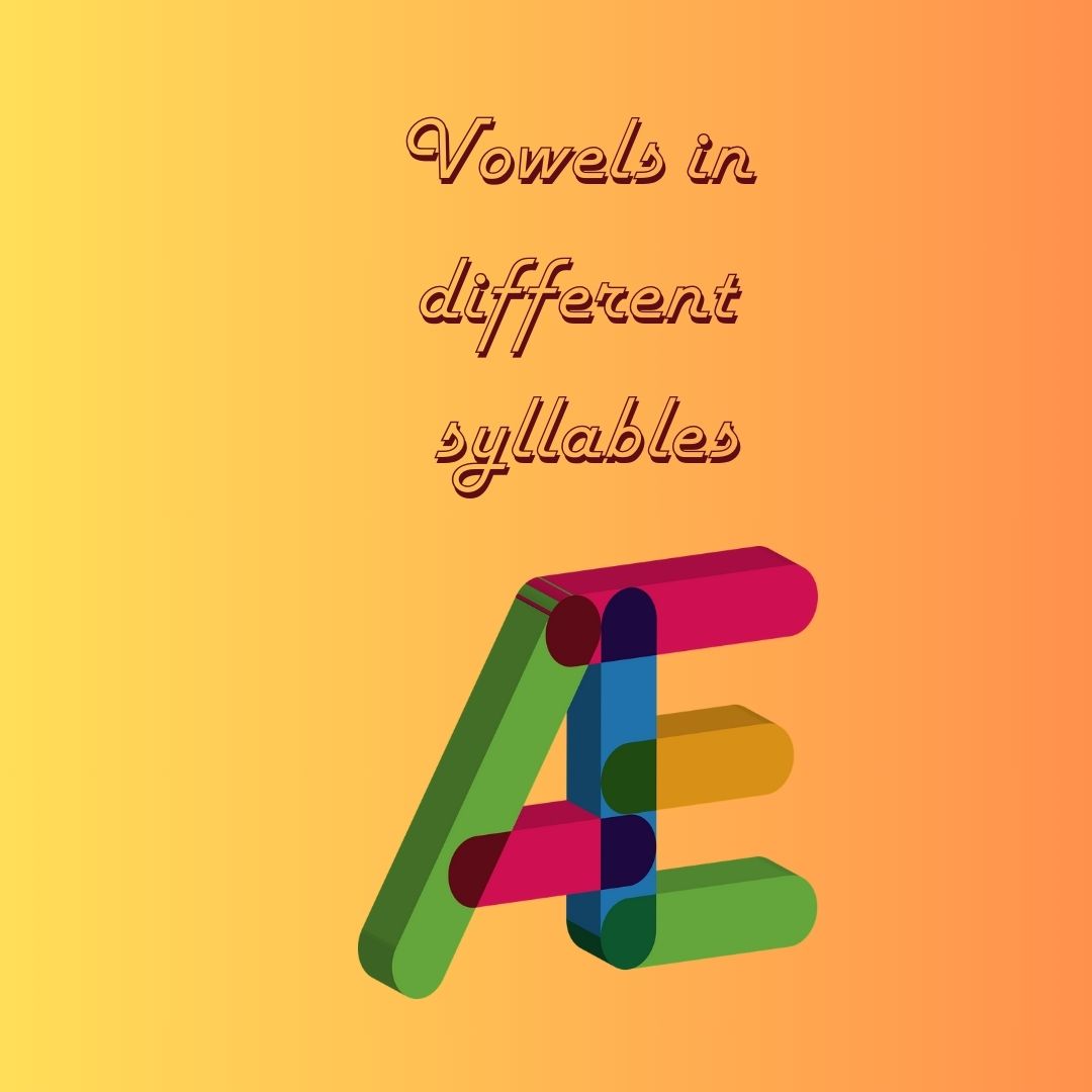 Table 3- Pronunciation of Vowels in different syllable types