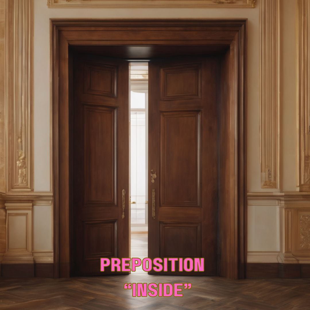 Preposition - "Inside"