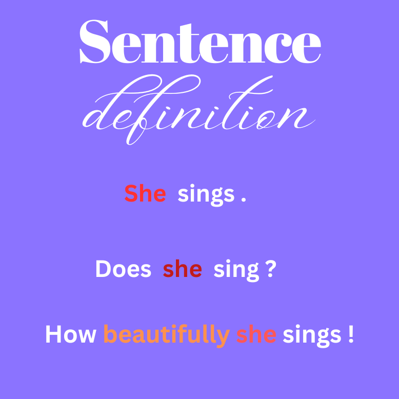 What is Sentence? Definition of a Sentence